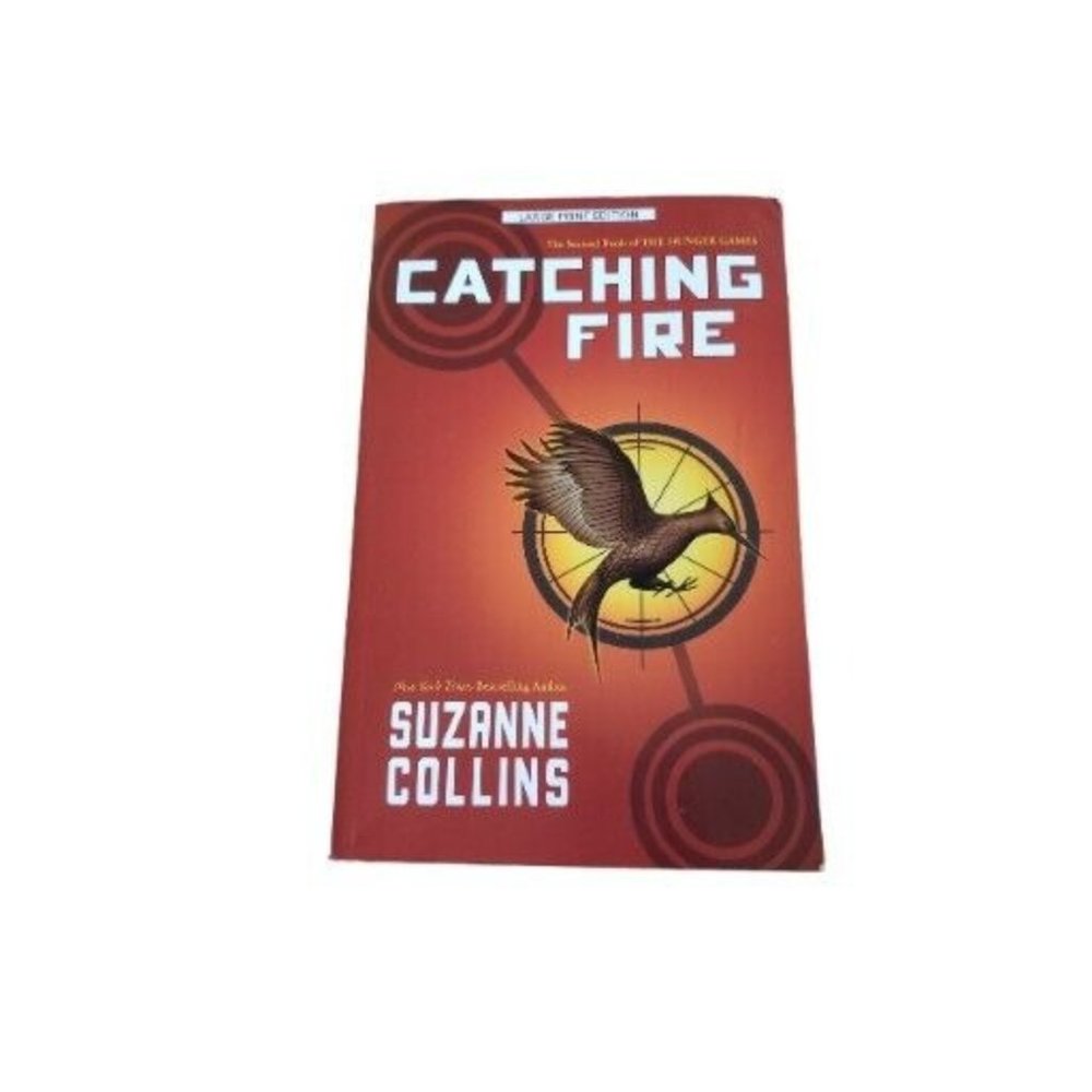 Catching Fire by Suzanne Collins Paperback Hunger Games Large Print